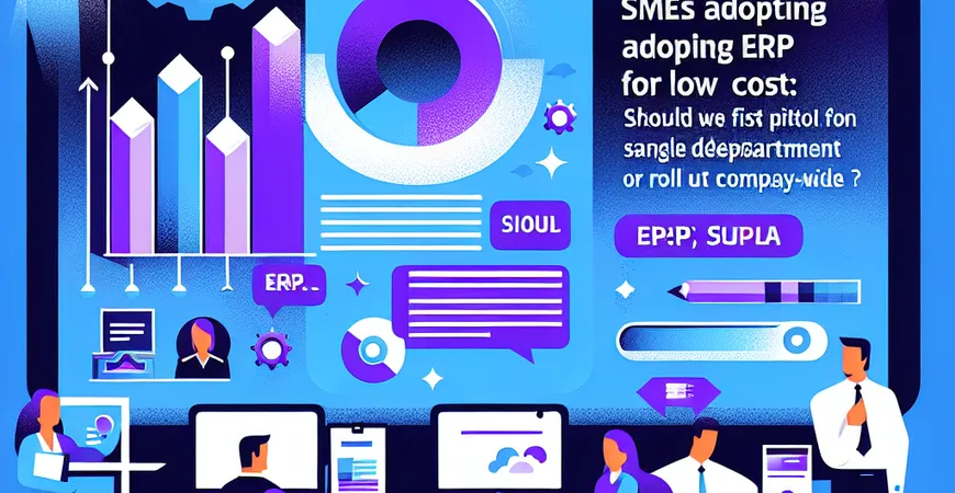 中小企业低成本上 ERP：先做单部门试点还是全公司上线？